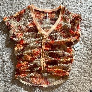 Free People cropped lace top